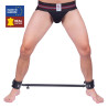 The Red Barre en métal réglable avec menottes en cuir - 65 à 120cm